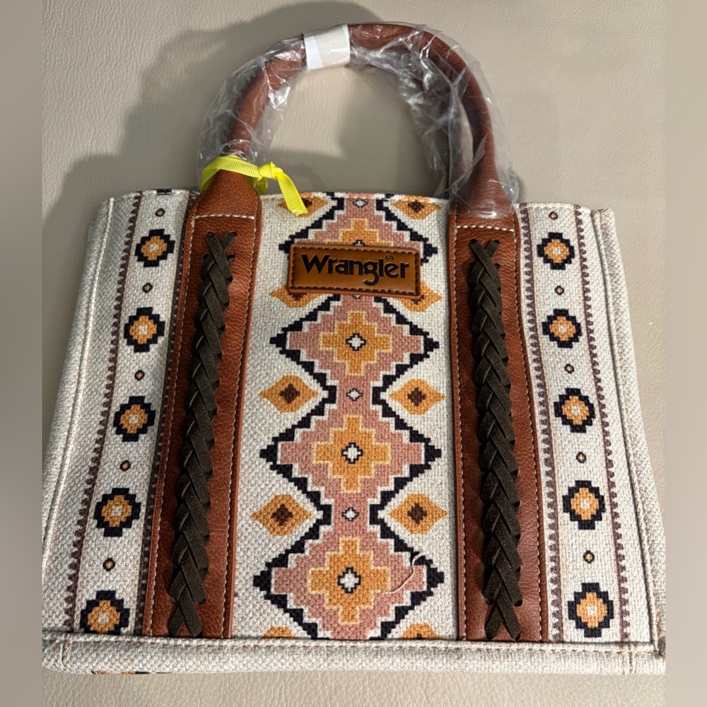 WRANGLER SOUTHWESTERN CROSSBODY TOTE BAG